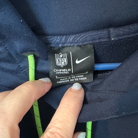 NFL hoodie - Seattle Seahawk Nike size large - Picture 4 of 5
